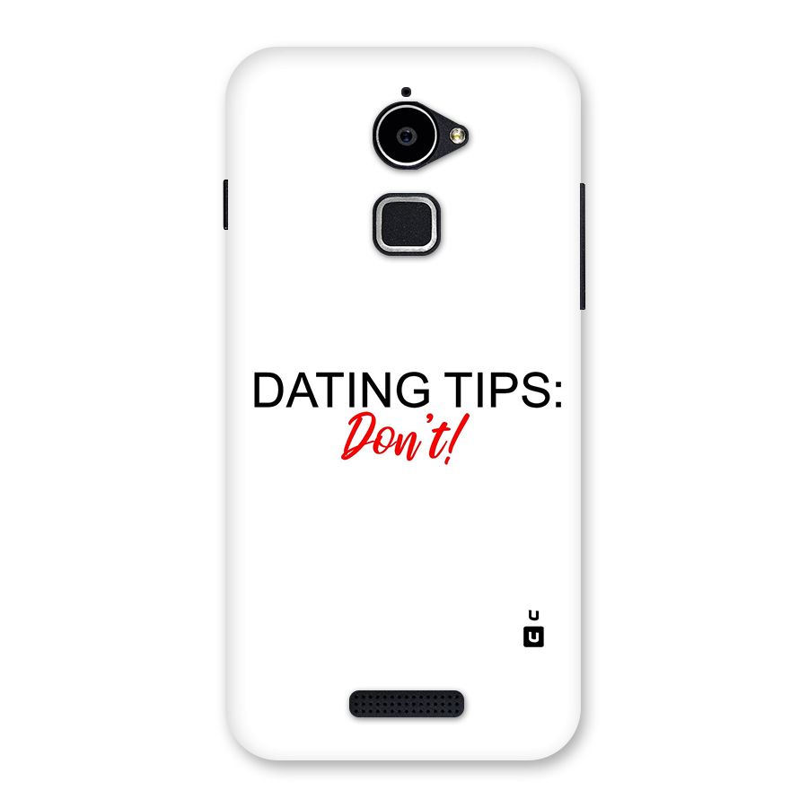Expert Dating Tip Back Case for Coolpad Note 3 Lite