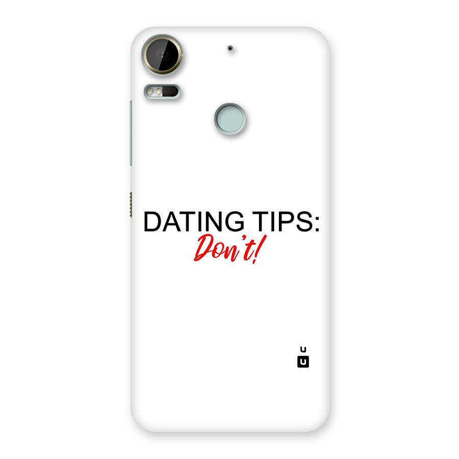 Expert Dating Tip Back Case for Desire 10 Pro