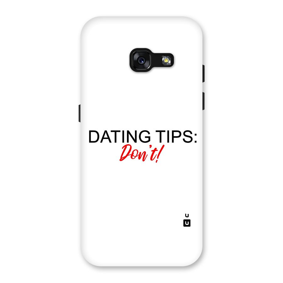 Expert Dating Tip Back Case for Galaxy A3 (2017)