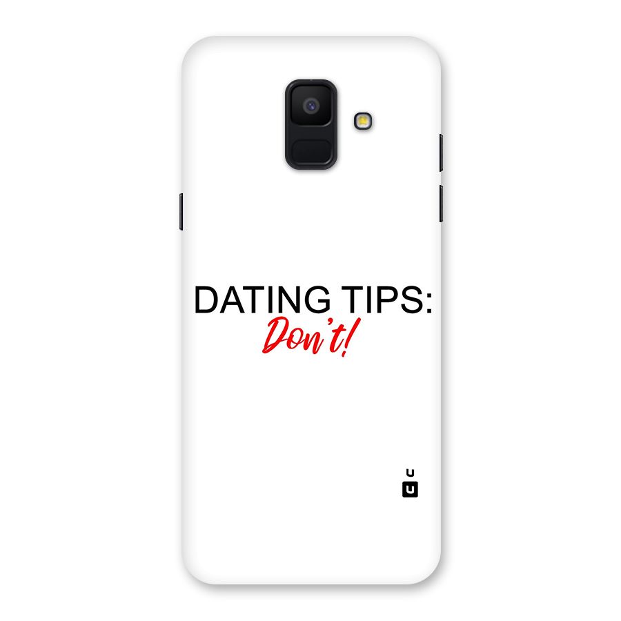 Expert Dating Tip Back Case for Galaxy A6 (2018)