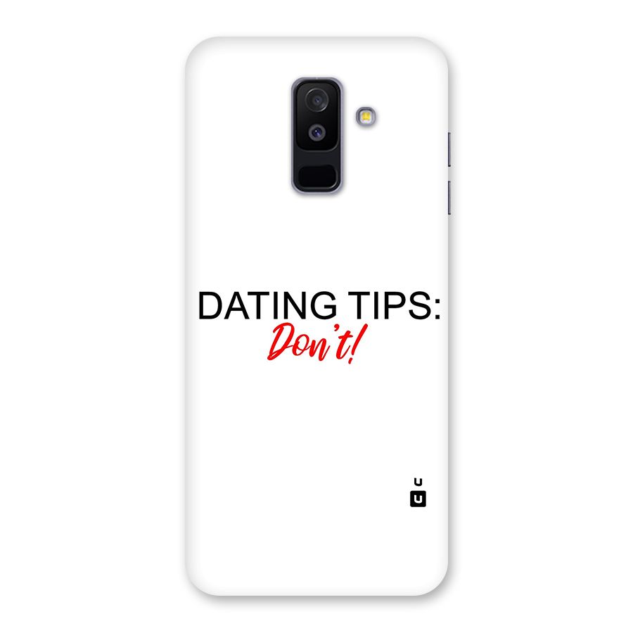Expert Dating Tip Back Case for Galaxy A6 Plus