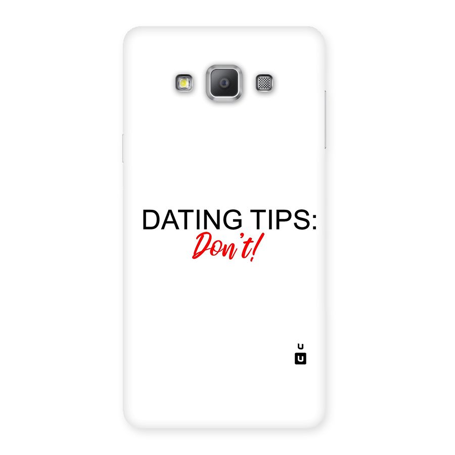 Expert Dating Tip Back Case for Galaxy A7