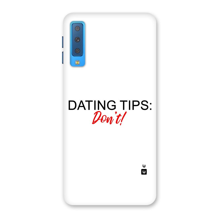 Expert Dating Tip Back Case for Galaxy A7 (2018)