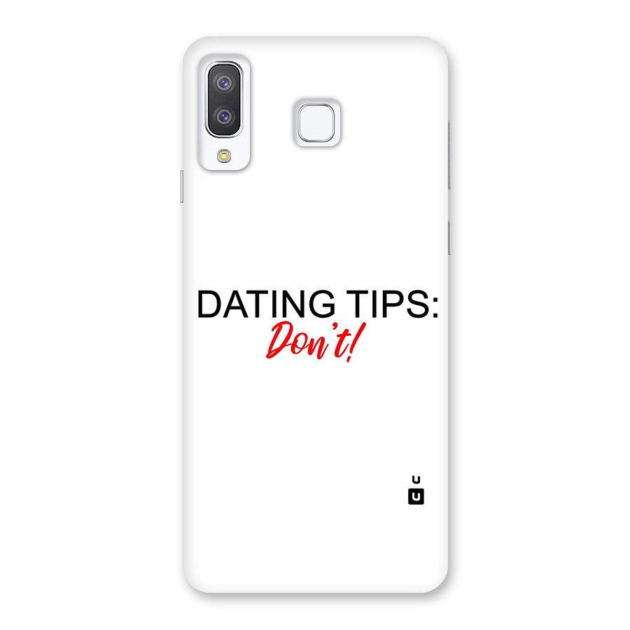 Expert Dating Tip Back Case for Galaxy A8 Star