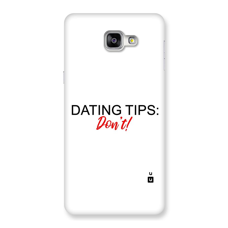 Expert Dating Tip Back Case for Galaxy A9