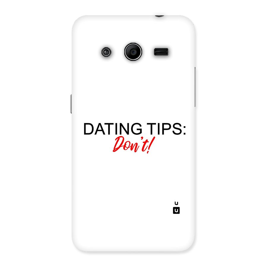 Expert Dating Tip Back Case for Galaxy Core 2