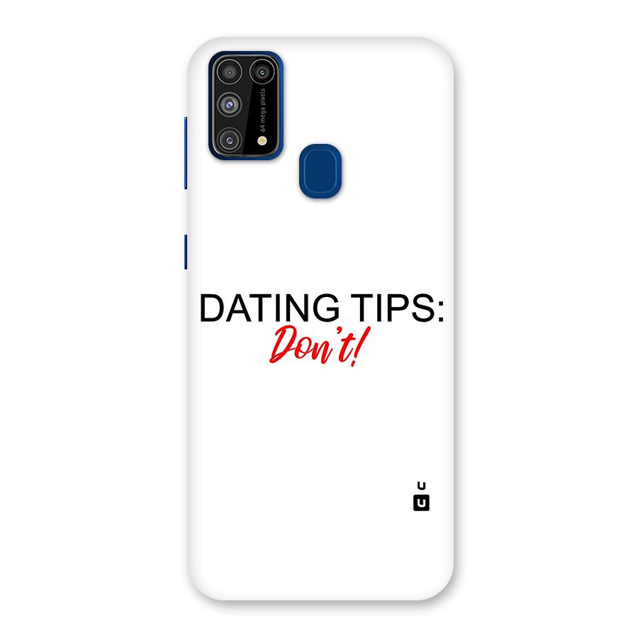 Expert Dating Tip Glass Back Case for Galaxy F41