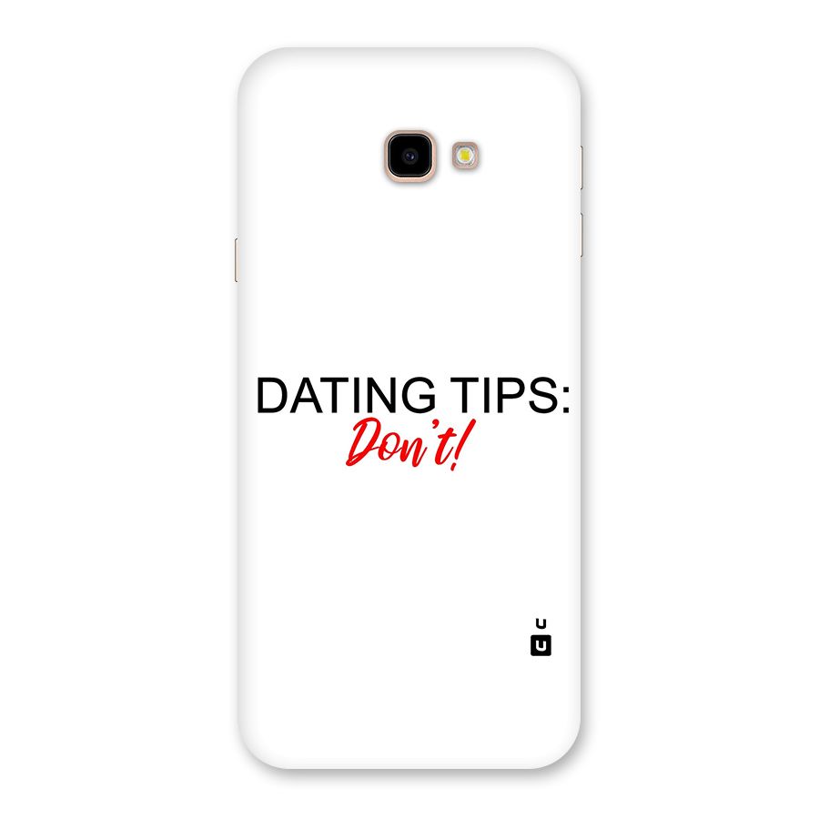 Expert Dating Tip Back Case for Galaxy J4 Plus
