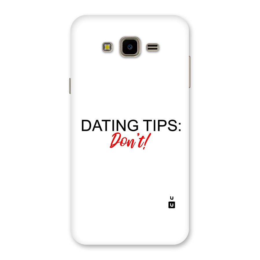 Expert Dating Tip Back Case for Galaxy J7 Nxt