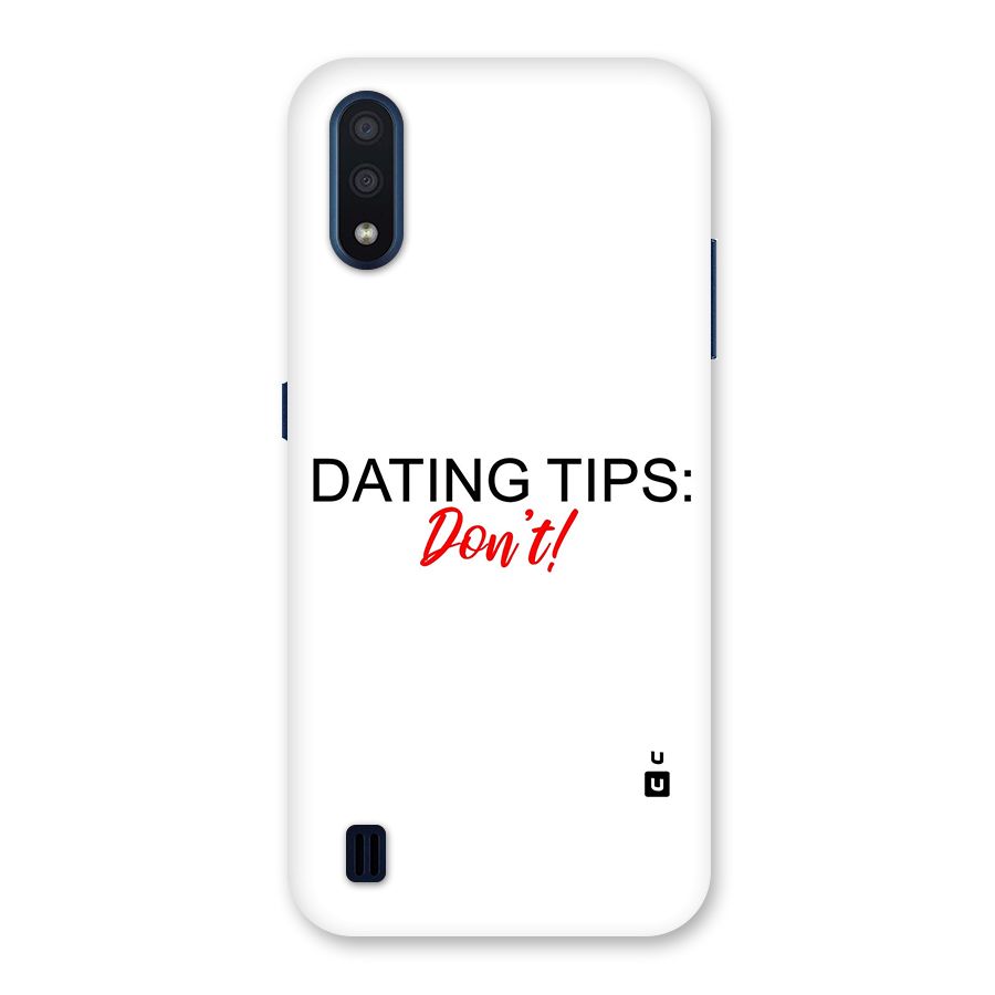 Expert Dating Tip Back Case for Galaxy M01