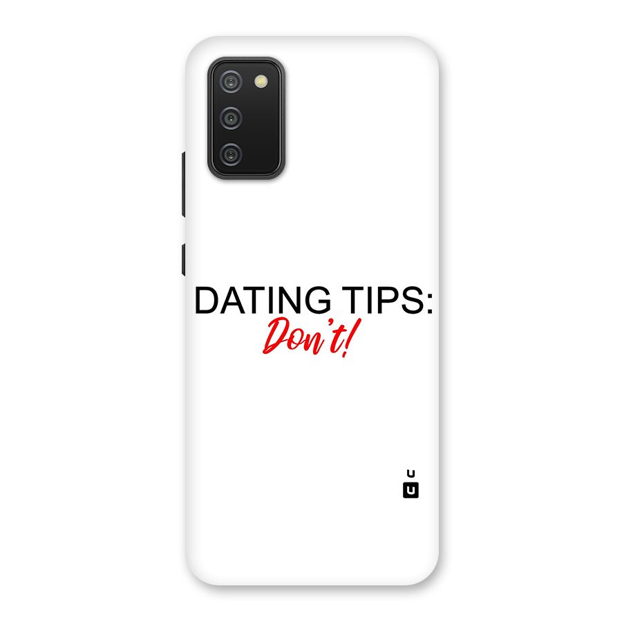 Expert Dating Tip Back Case for Galaxy M02s