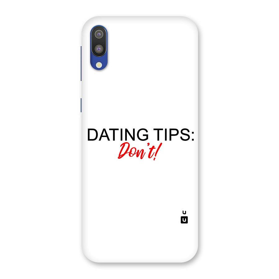Expert Dating Tip Back Case for Galaxy M10