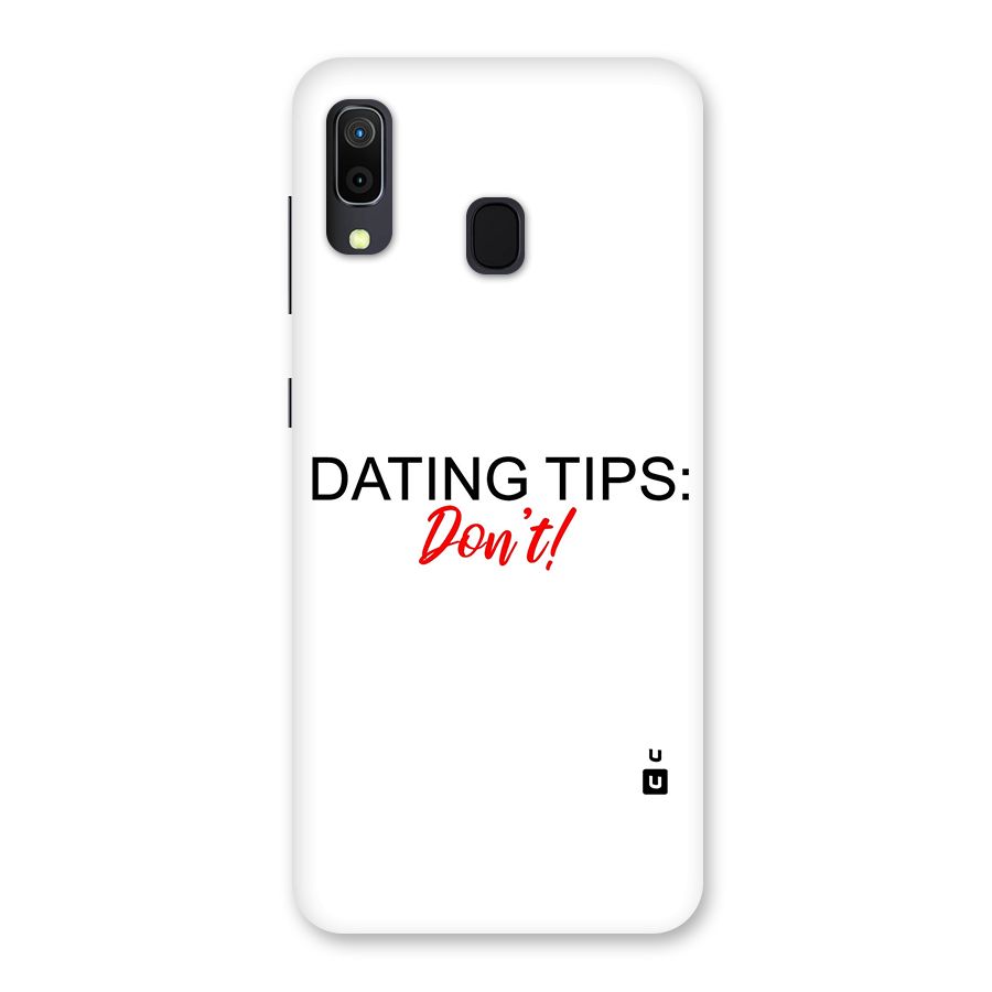Expert Dating Tip Back Case for Galaxy M10s