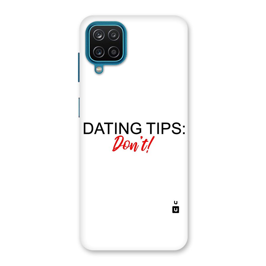 Expert Dating Tip Back Case for Galaxy M12