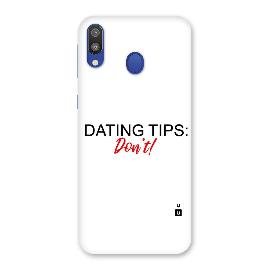 Expert Dating Tip Back Case for Galaxy M20