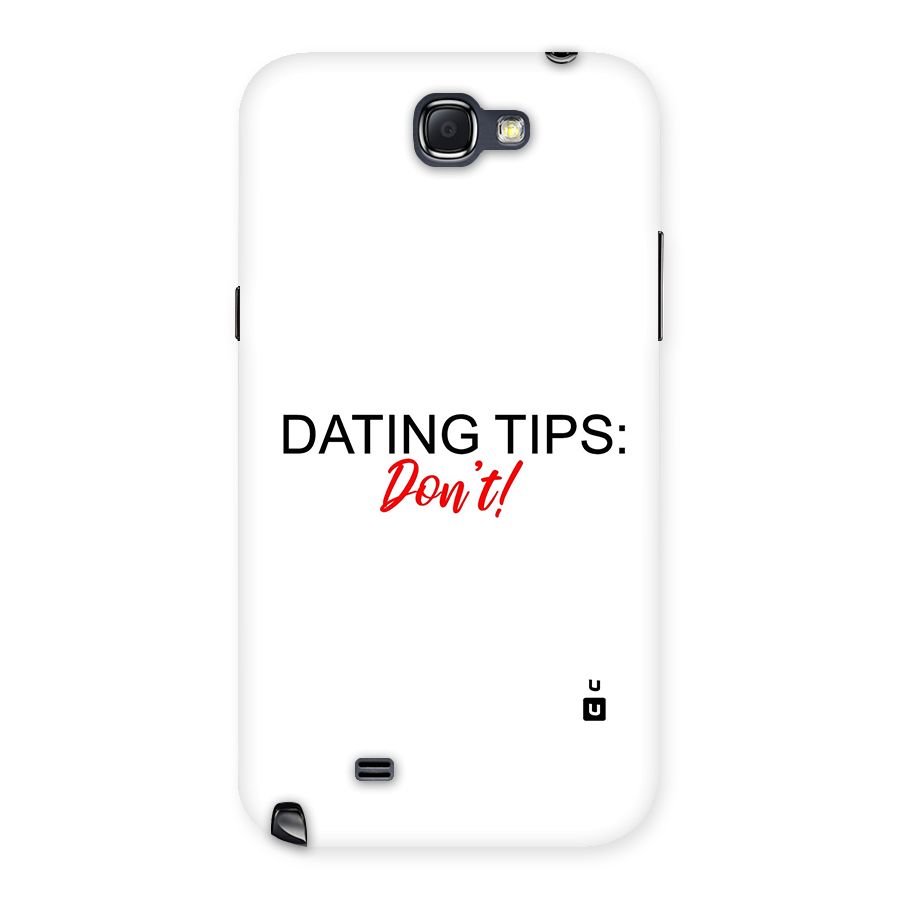 Expert Dating Tip Back Case for Galaxy Note 2