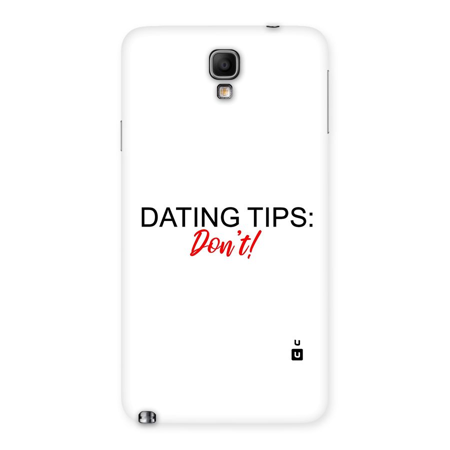 Expert Dating Tip Back Case for Galaxy Note 3 Neo
