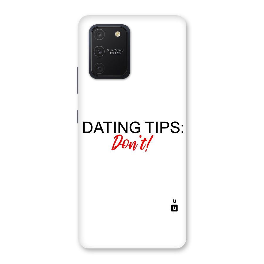 Expert Dating Tip Back Case for Galaxy S10 Lite
