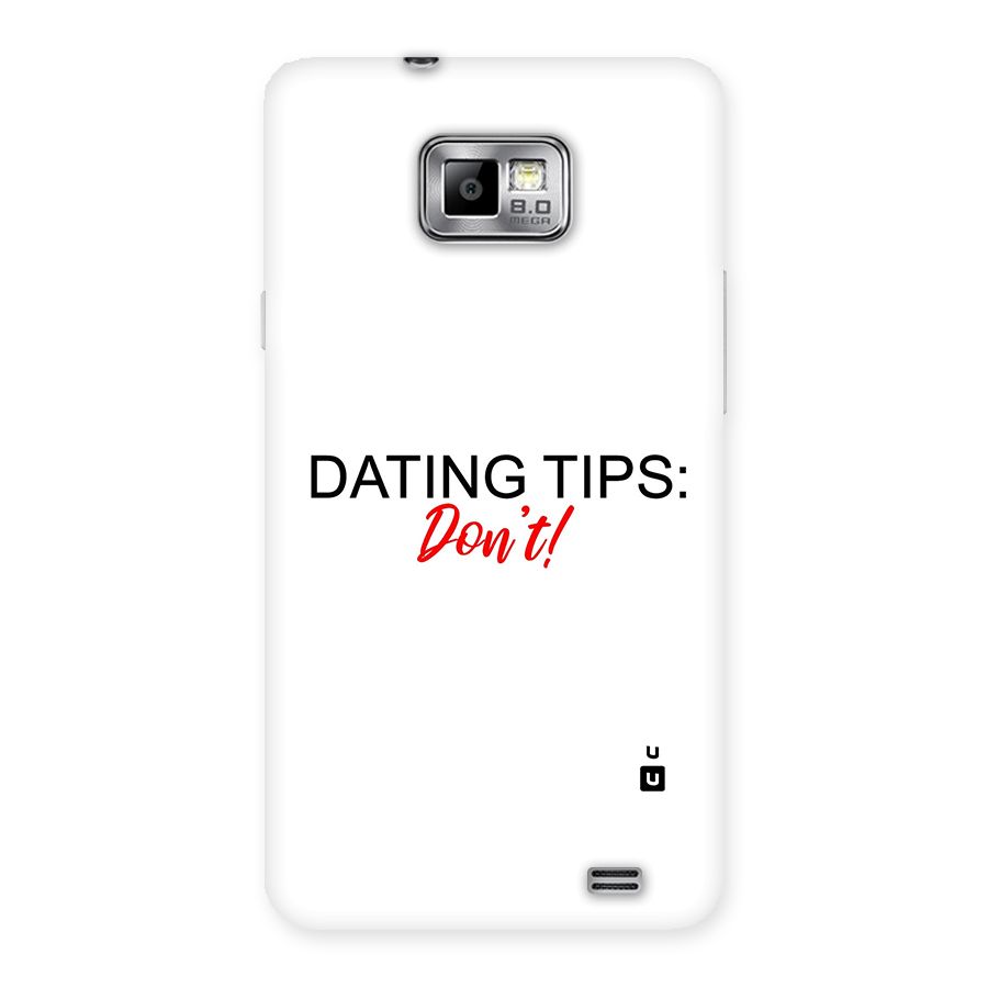 Expert Dating Tip Back Case for Galaxy S2