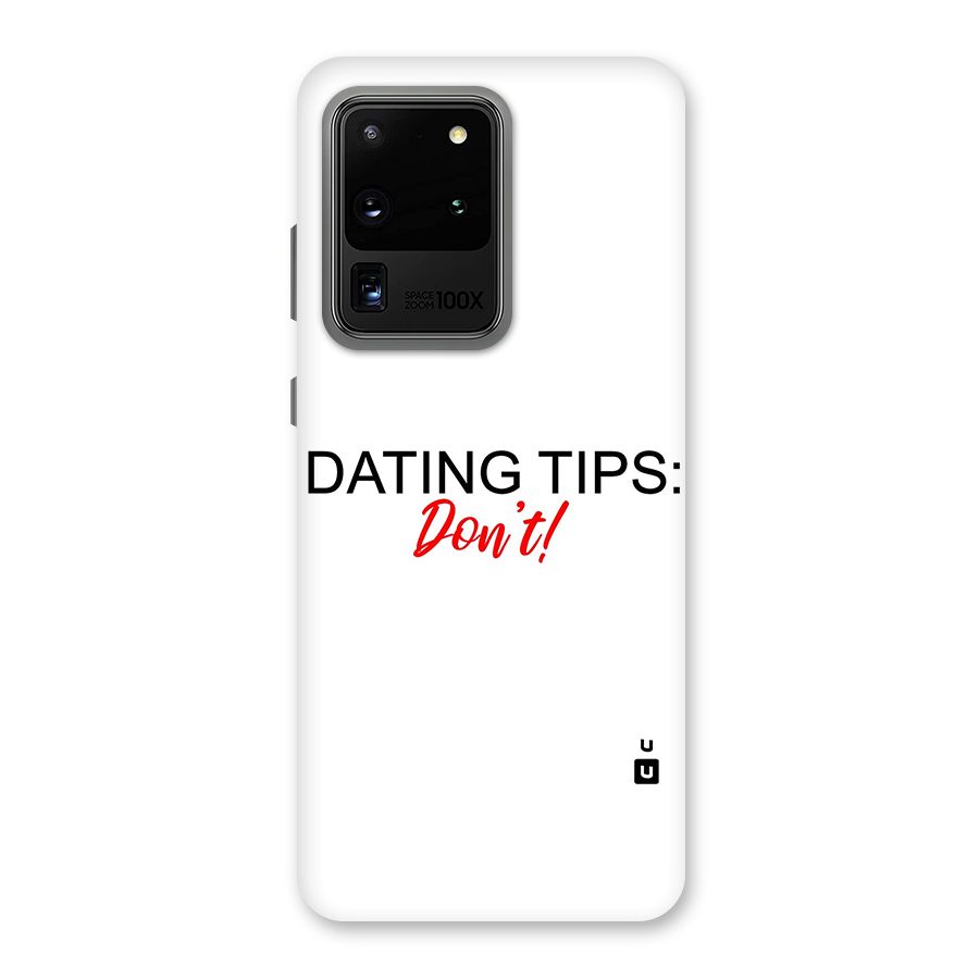 Expert Dating Tip Back Case for Galaxy S20 Ultra