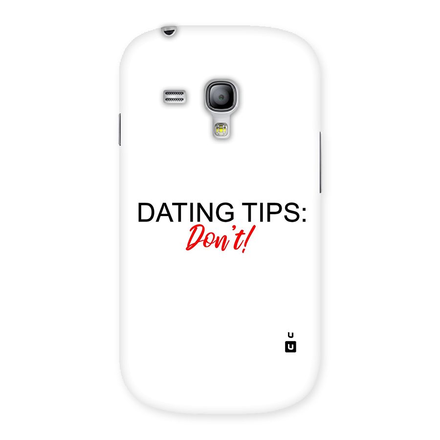 Expert Dating Tip Back Case for Galaxy S3 Mini