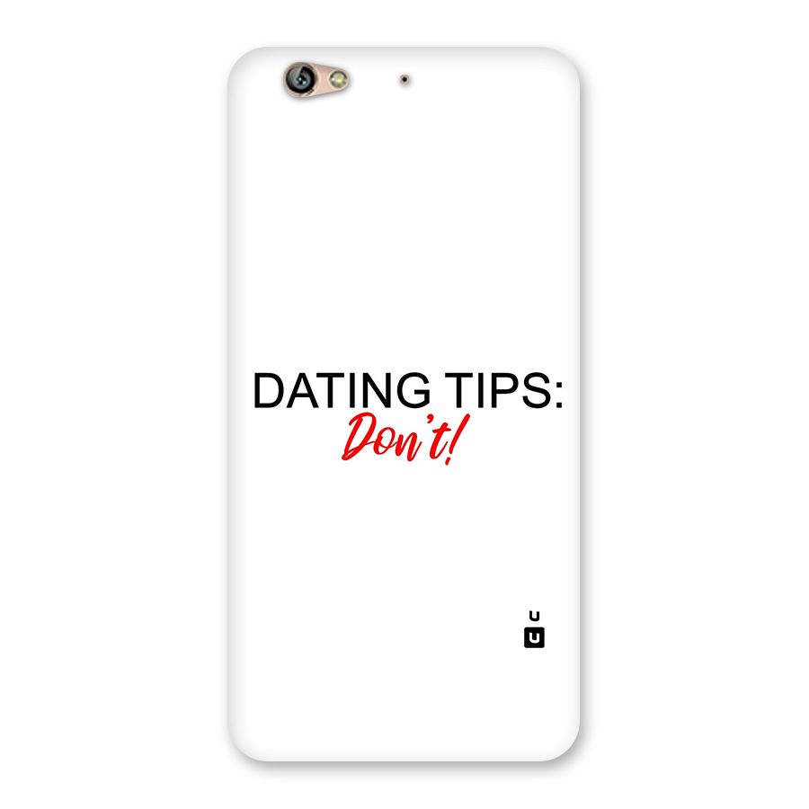 Expert Dating Tip Back Case for Gionee S6