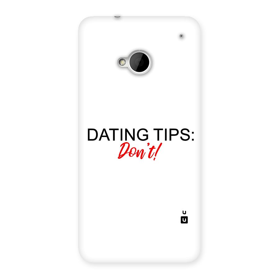 Expert Dating Tip Back Case for HTC One M7