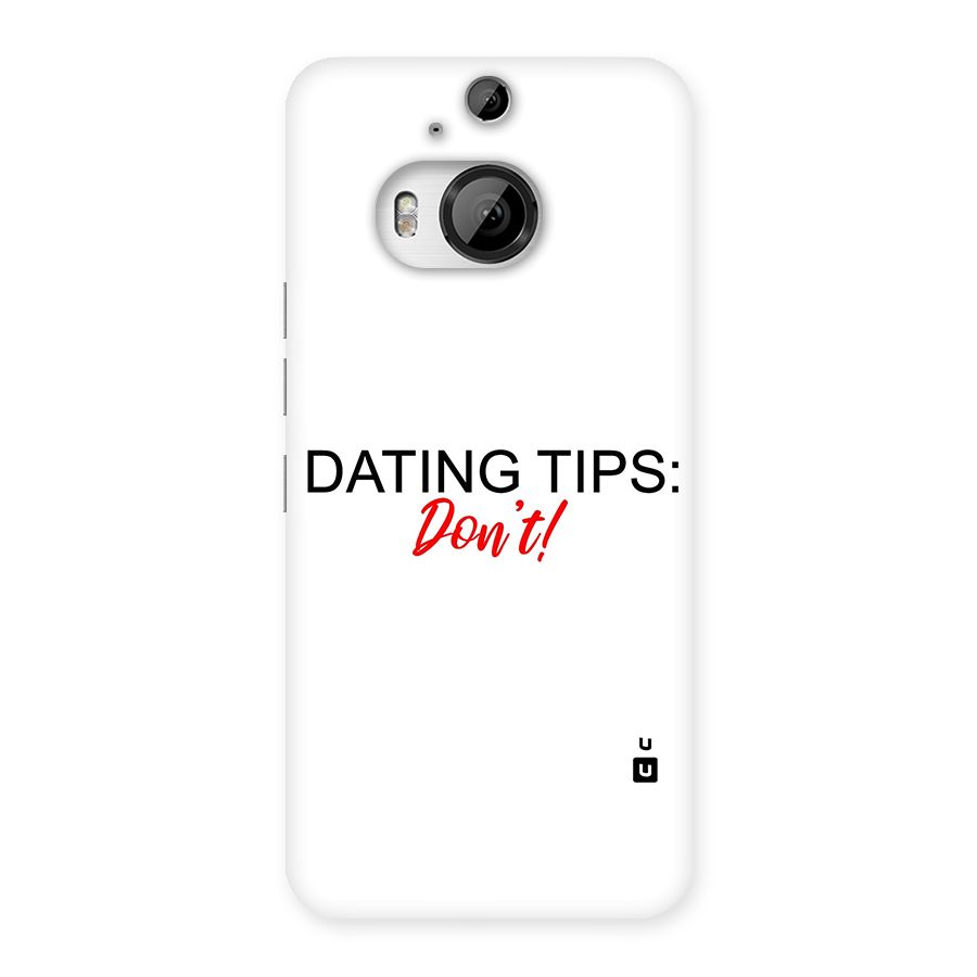 Expert Dating Tip Back Case for HTC One M9 Plus