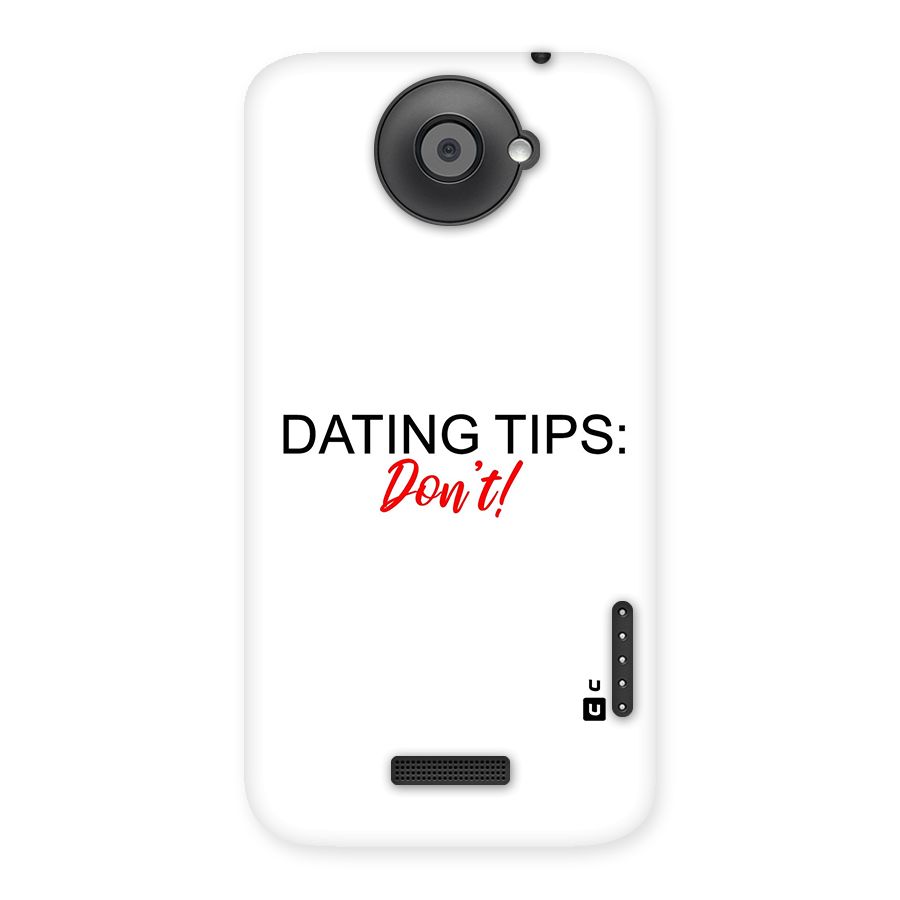 Expert Dating Tip Back Case for HTC One X