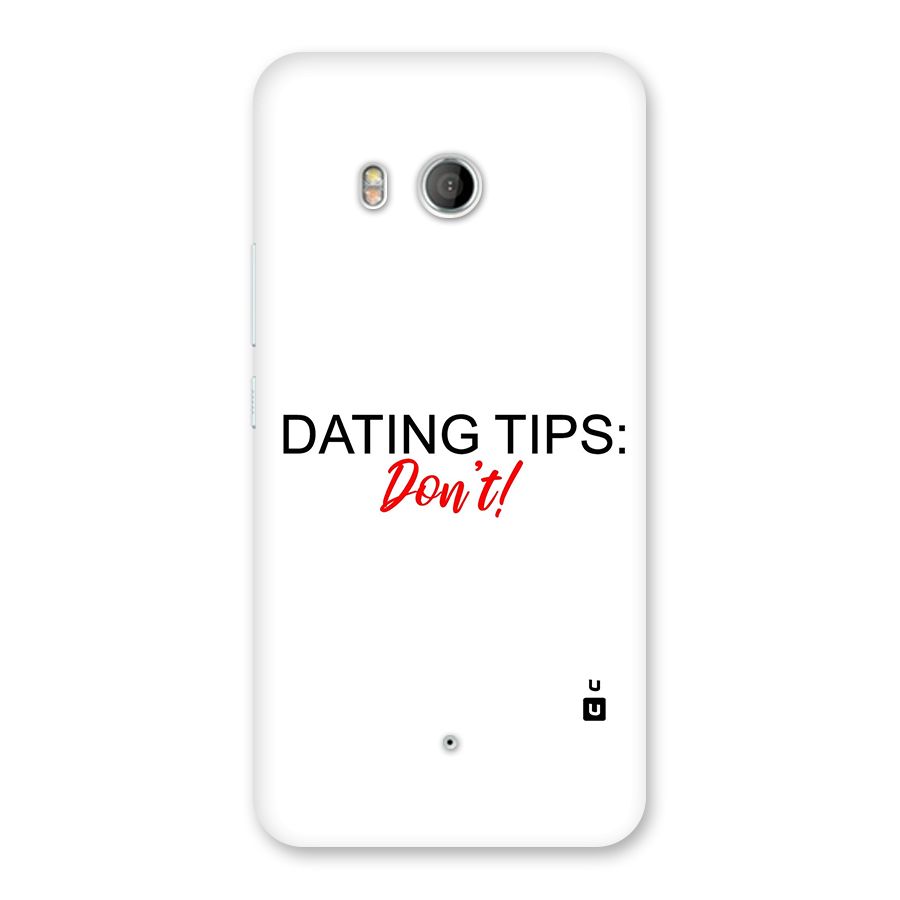 Expert Dating Tip Back Case for HTC U11
