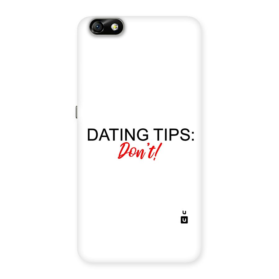 Expert Dating Tip Back Case for Honor 4X