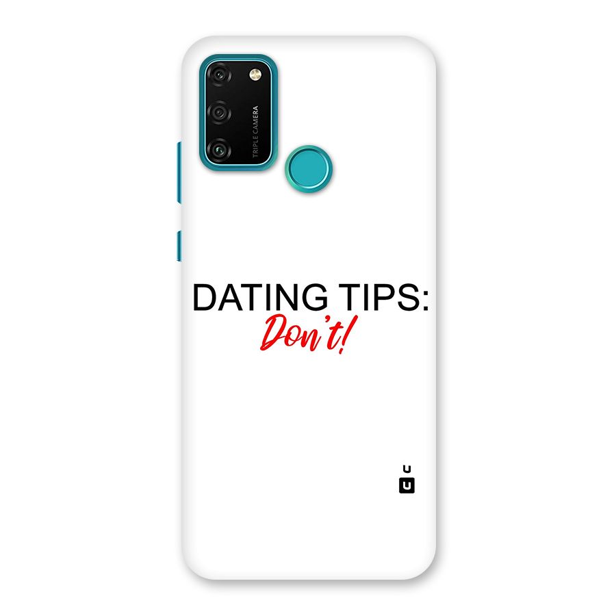 Expert Dating Tip Back Case for Honor 9A