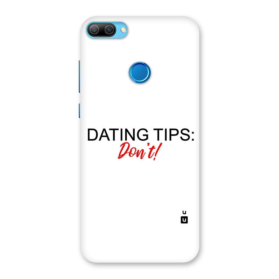 Expert Dating Tip Back Case for Honor 9N
