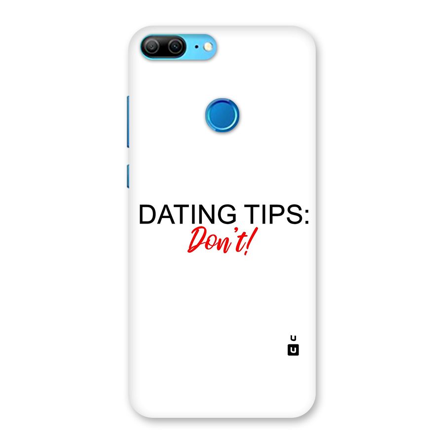 Expert Dating Tip Back Case for Honor 9 Lite