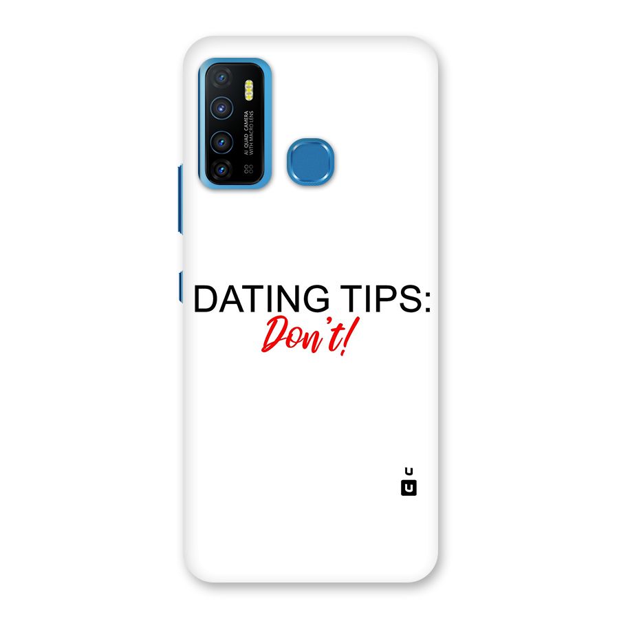 Expert Dating Tip Back Case for Infinix Hot 9