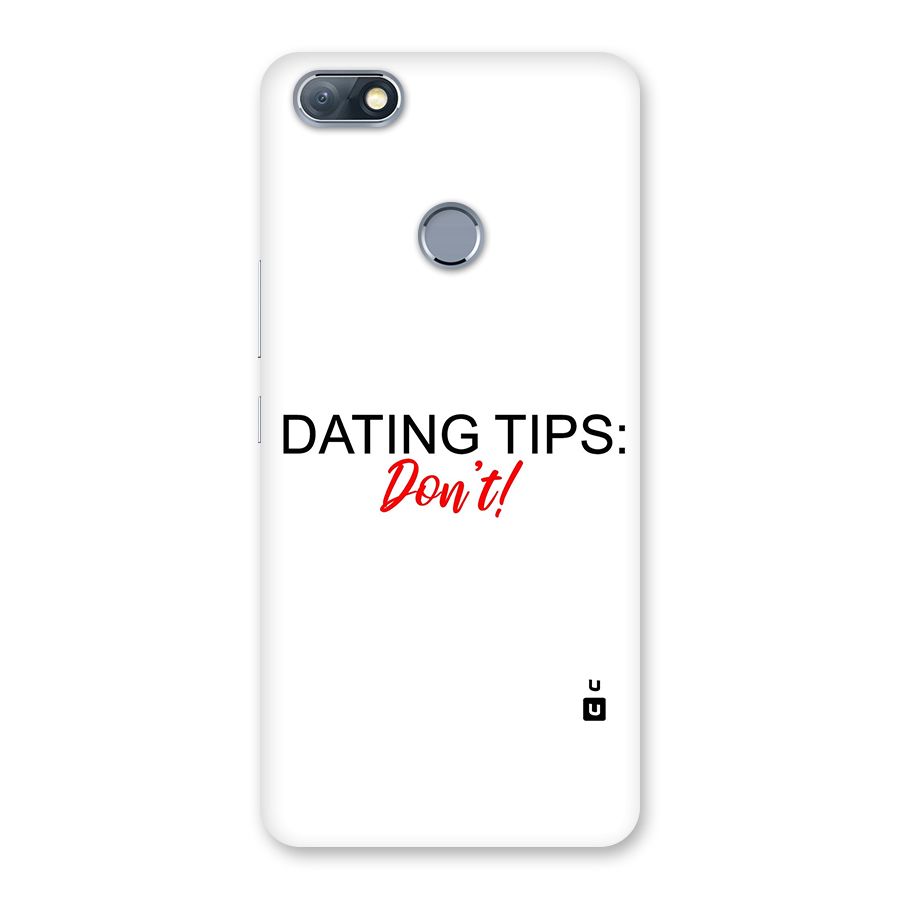 Expert Dating Tip Back Case for Infinix Note 5