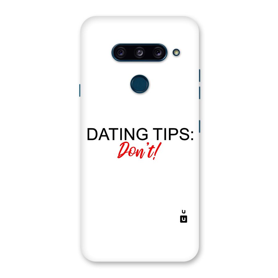 Expert Dating Tip Back Case for LG  V40 ThinQ