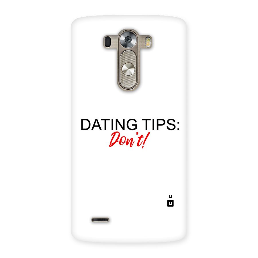 Expert Dating Tip Back Case for LG G3