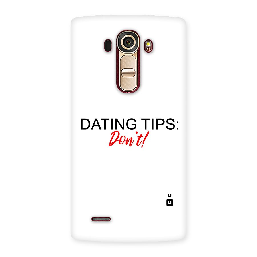 Expert Dating Tip Back Case for LG G4