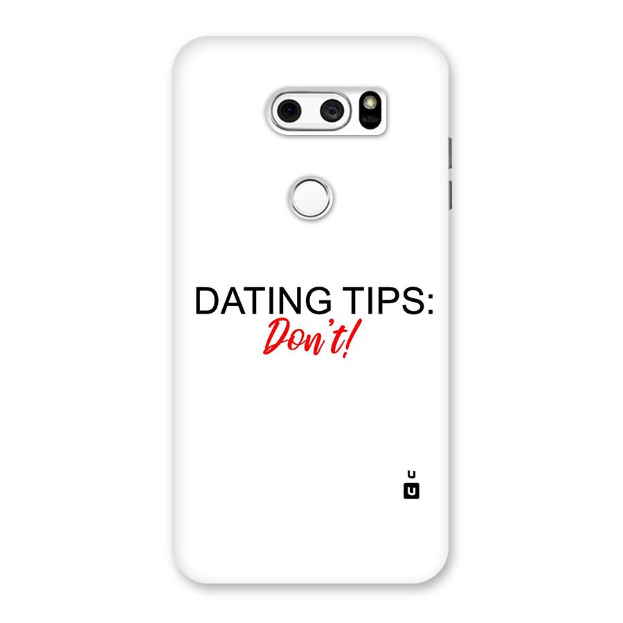 Expert Dating Tip Back Case for LG V30
