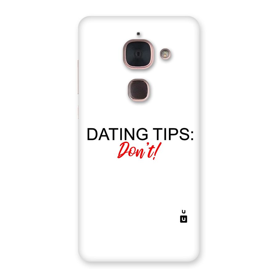 Expert Dating Tip Back Case for Le Max 2