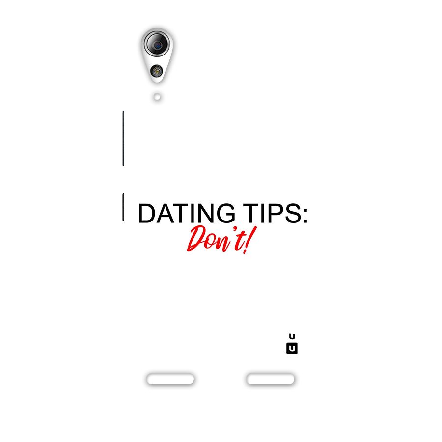Expert Dating Tip Back Case for Lenovo A6000
