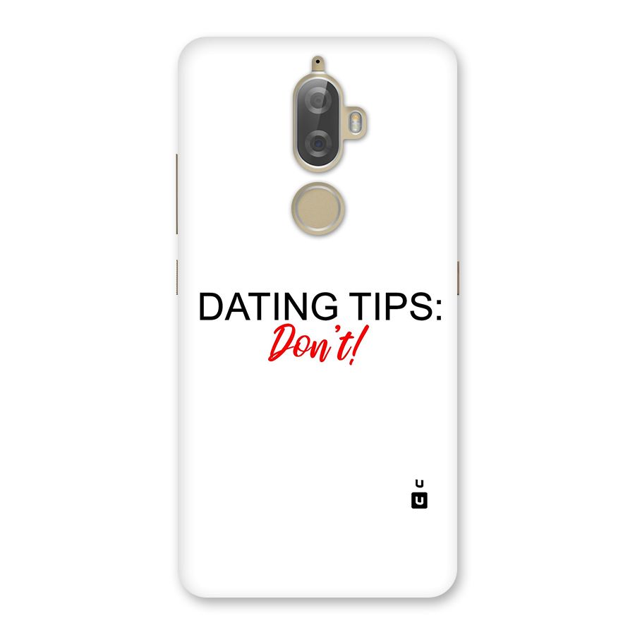 Expert Dating Tip Back Case for Lenovo K8 Plus