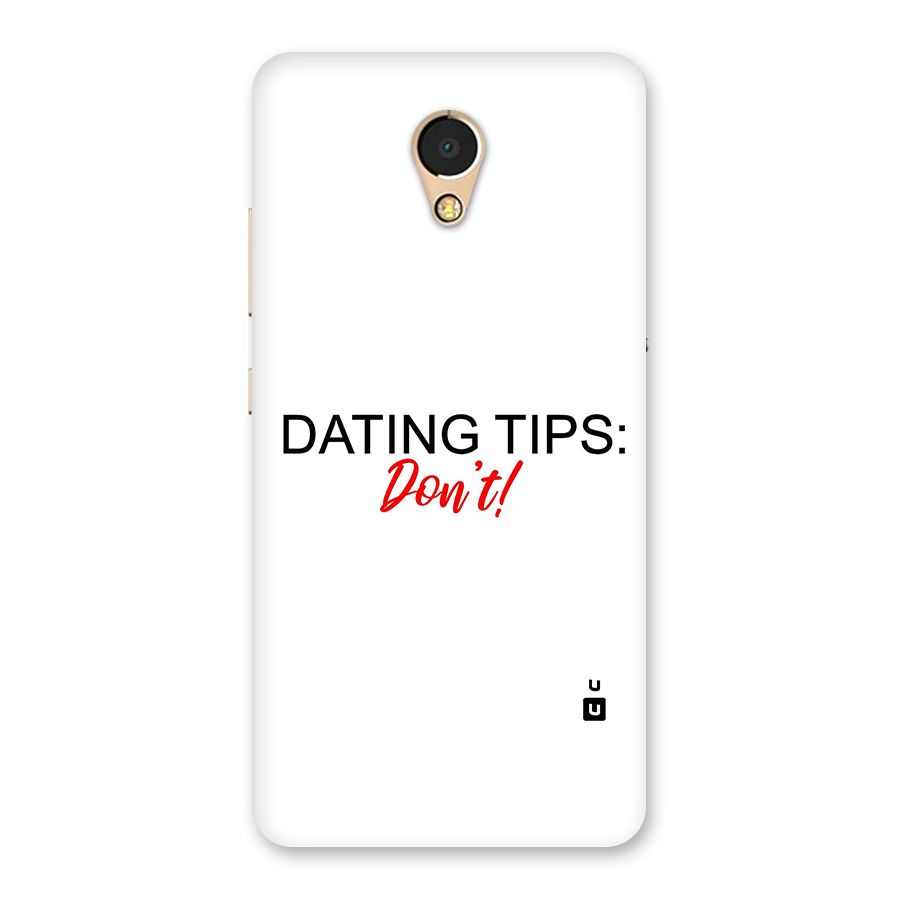 Expert Dating Tip Back Case for Lenovo P2