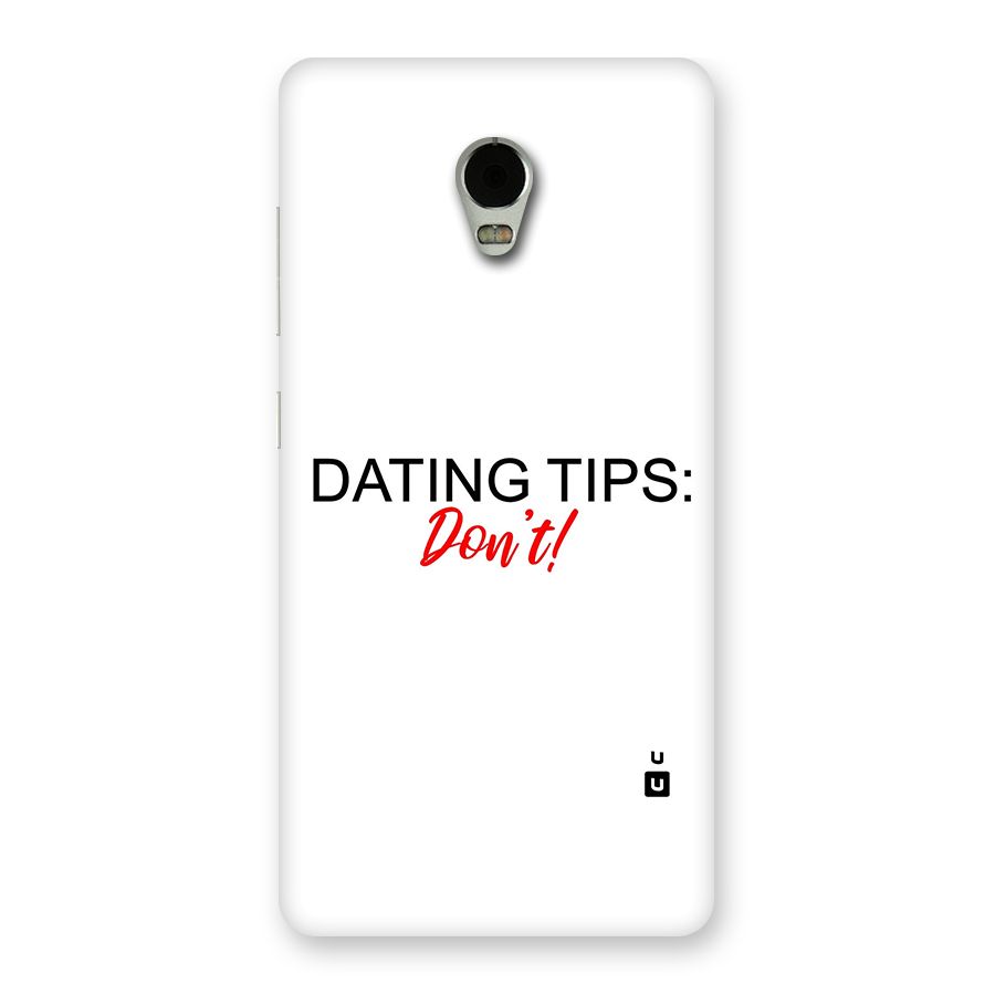 Expert Dating Tip Back Case for Lenovo Vibe P1