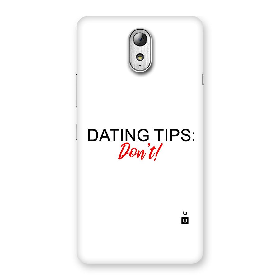 Expert Dating Tip Back Case for Lenovo Vibe P1M