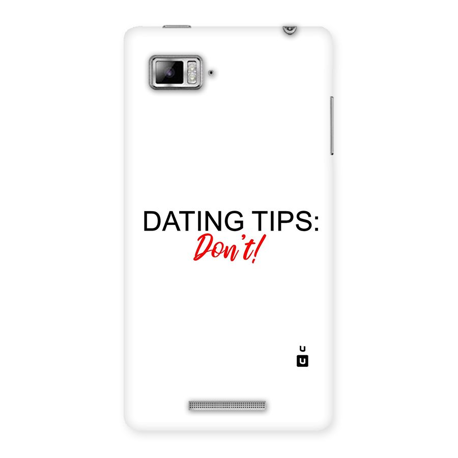 Expert Dating Tip Back Case for Lenovo Vibe Z K910