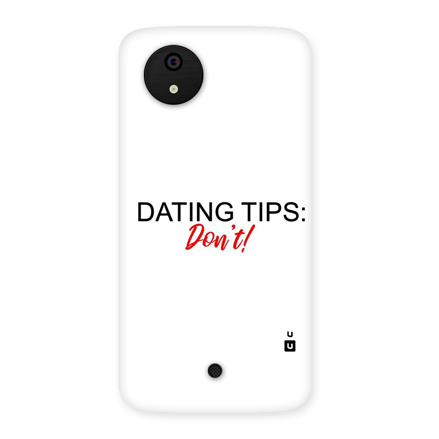 Expert Dating Tip Back Case for Micromax Canvas A1