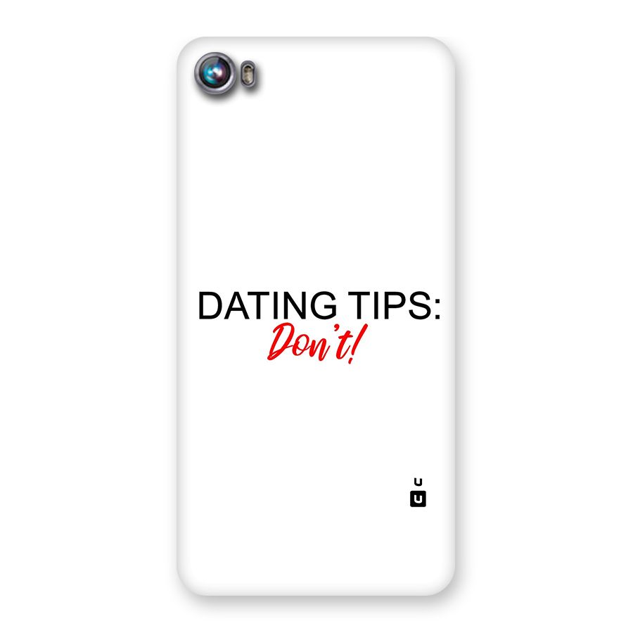 Expert Dating Tip Back Case for Micromax Canvas Fire 4 A107