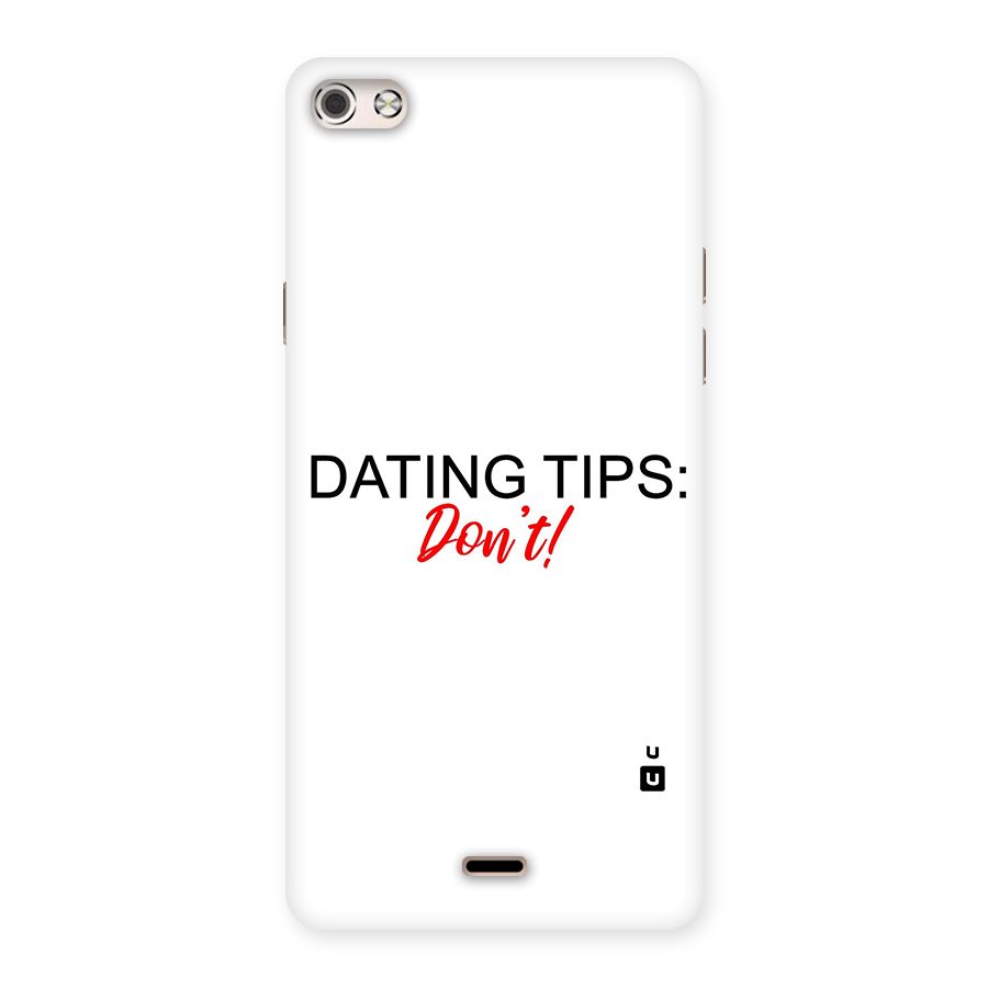 Expert Dating Tip Back Case for Micromax Canvas Silver 5